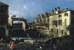 Dolo / Lock of the Brenta / Canaletto