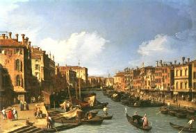 Grand Canal: looking South-West from the Rialto Bridge to the Palazzo Fosari