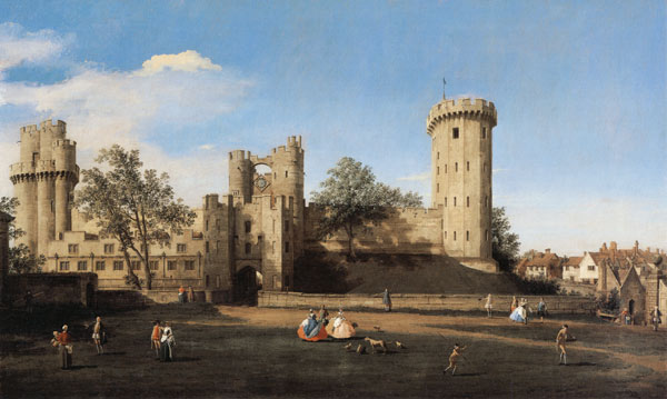 Warwick Castle: the East Front from Giovanni Antonio Canal (Canaletto)