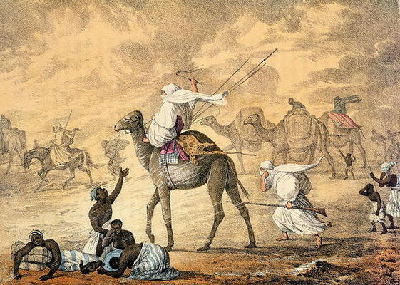 A Sand Wind on the Desert, from 'Narrative of Travels in Northern Africa in the Years 1818-19 and 18 from Captain George Francis Lyon