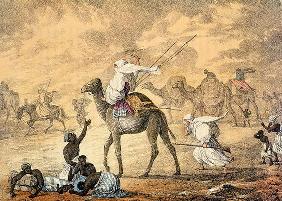 A Sand Wind on the Desert, from 'Narrative of Travels in Northern Africa in the Years 1818-19 and 18