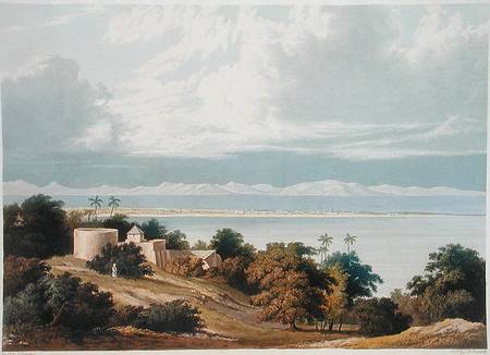 Approach of the Monsoon, Bombay Harbour, from a drawing by William Westall (1781-1850) from 'Scenery from Captain Robert M. Grindlay