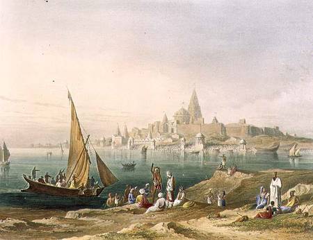 The Sacred Town and Temples of Dwarka, from Volume II of 'Scenery, Costumes and Architecture of Indi from Captain Robert M. Grindlay