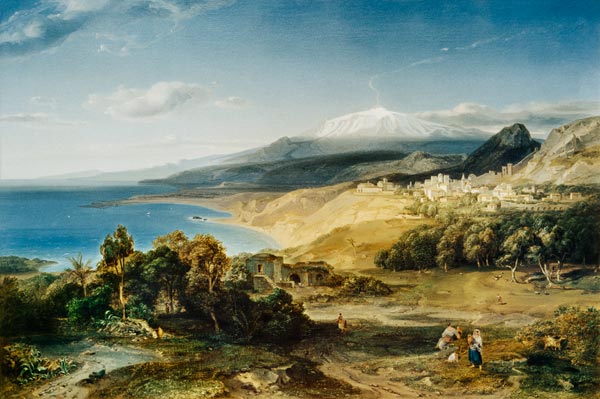 Taormina mit dem Ätna from Carl Anton Joseph Rottmann