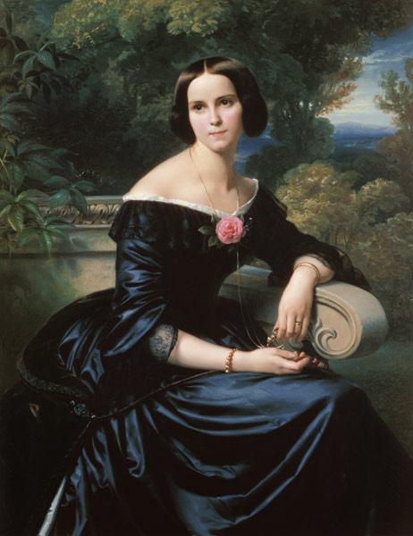 Bildnis der Sophie Eugenie Freifrau von Mumm, geborene Lutteroth. from Carl Ferdinand Sohn