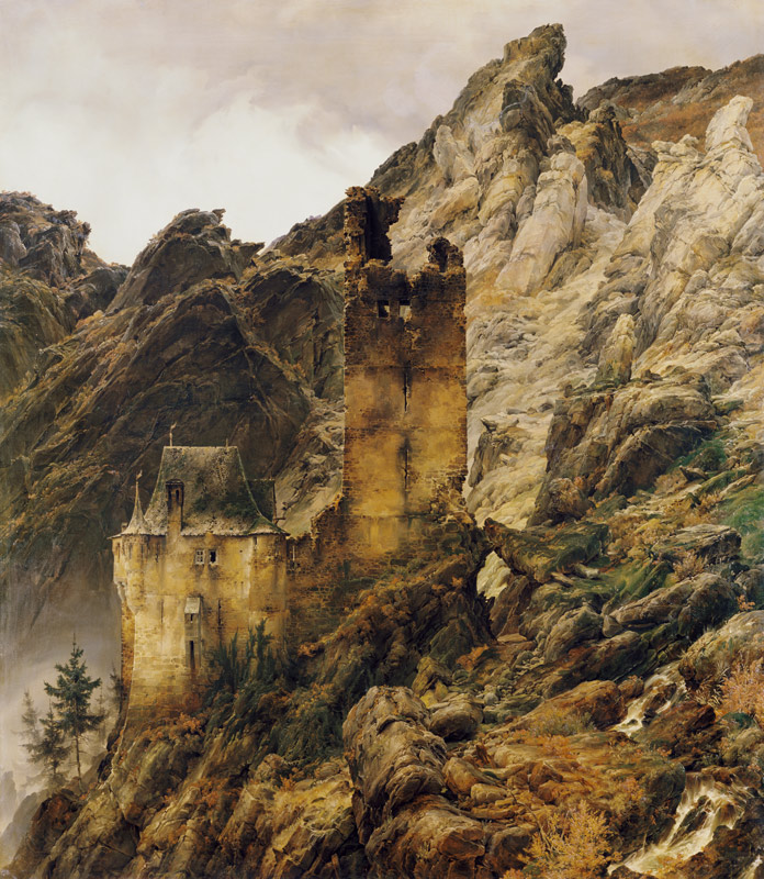 Schlucht mit Ruinen from Carl Friedrich Lessing