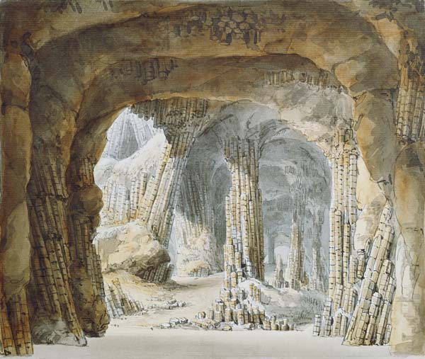 Basaltsäulen in den Fingalshöhlen from Carl Gustav Carus