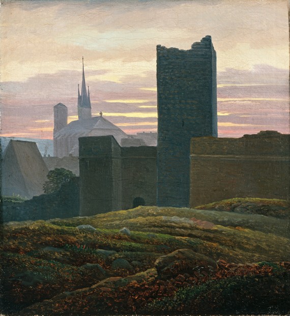 The royal castle of Cheb from Carl Gustav Carus