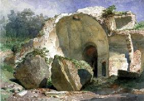 'In Tempio di Serapide, Villa Adriana, Tivoli'