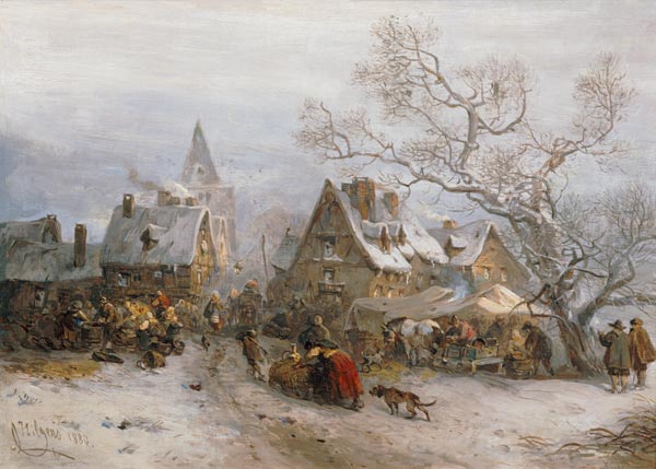 Markttag im Winter from Carl Hilgers