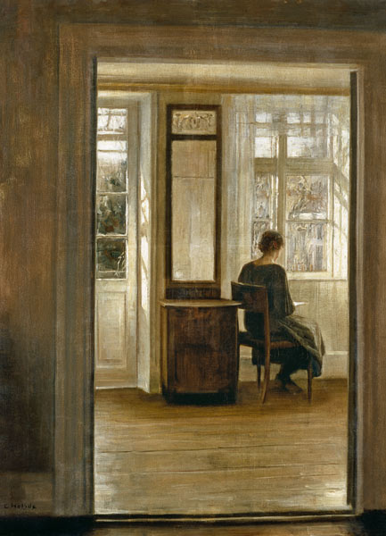 Lesend am Fenster from Carl Holsoe