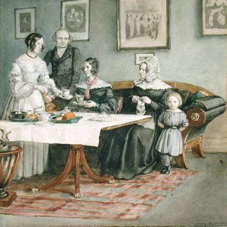 Professor Johannes Classen (1805-91) and Family from Carl Julius Milde