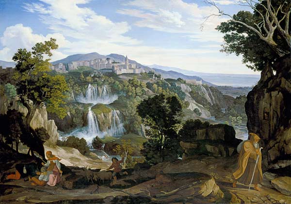 Die Wasserfälle von Tivoli. from Carl Philipp Fohr