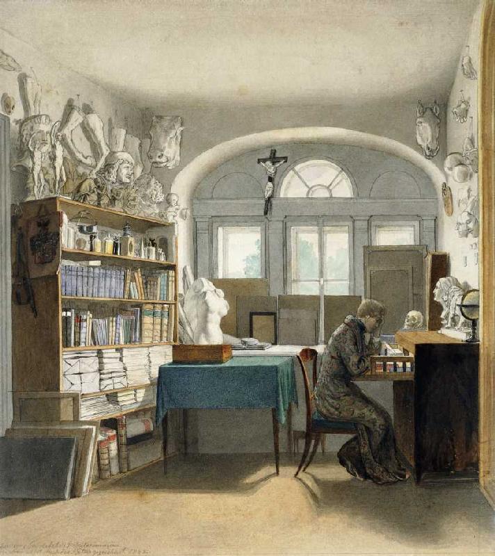 Der Künstler in seinem Studierzimmer from Carl Schnorr von Carolsfeld