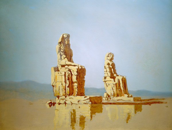 Theben-West, Memnons-Kolosse from Carl Spitzweg