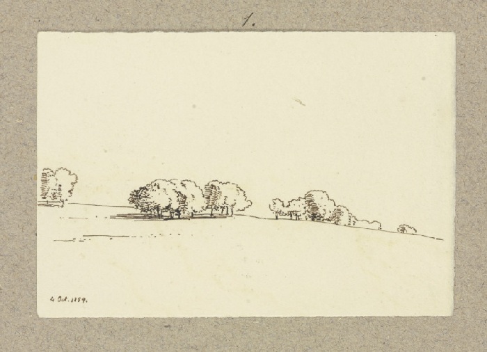 Baumgruppen auf einer Hügelkuppe from Carl Theodor Reiffenstein