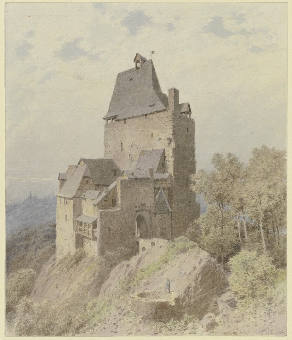 Burg auf hohem Felsen from Carl Theodor Reiffenstein