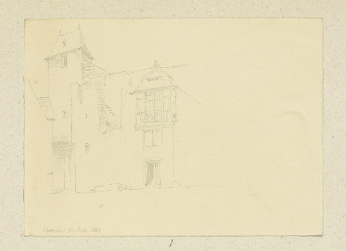 Gebäudeensemble in Cochem from Carl Theodor Reiffenstein