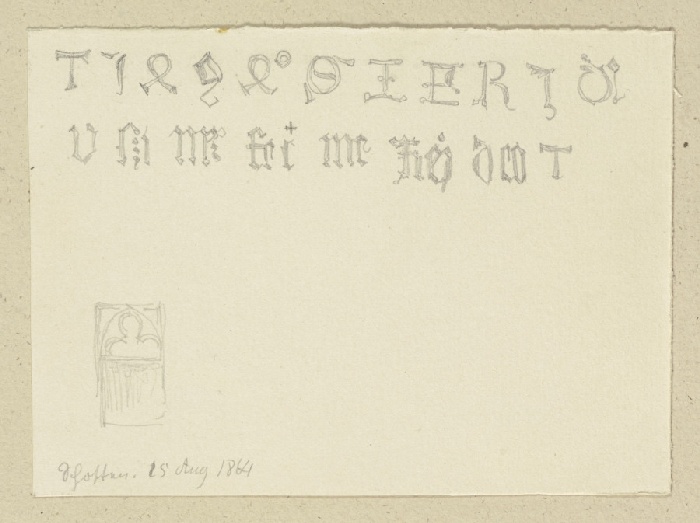 Inschriften in Schotten from Carl Theodor Reiffenstein