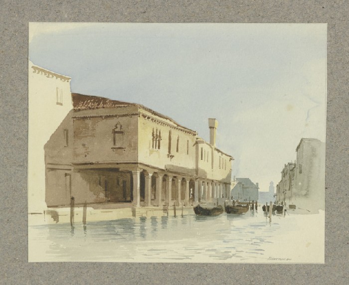 Kanalpartie in Murano from Carl Theodor Reiffenstein