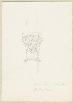 Kapitell am Portal des Turmes von St. Georg in Großenlüder