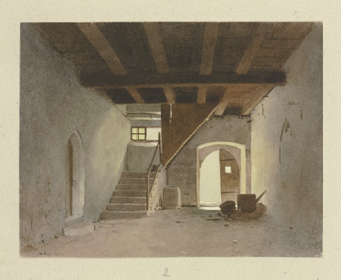 Raum im Gesindehaus von Kloster Maulbronn from Carl Theodor Reiffenstein