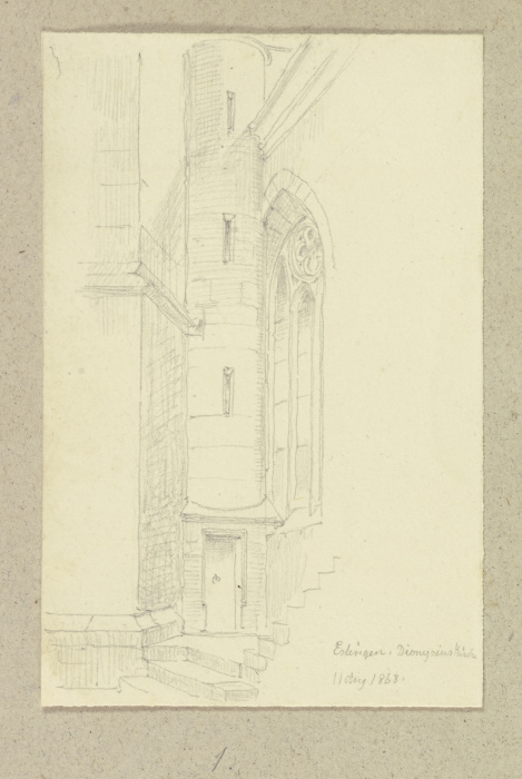 Turmaufgang von St. Dionys in Esslingen from Carl Theodor Reiffenstein