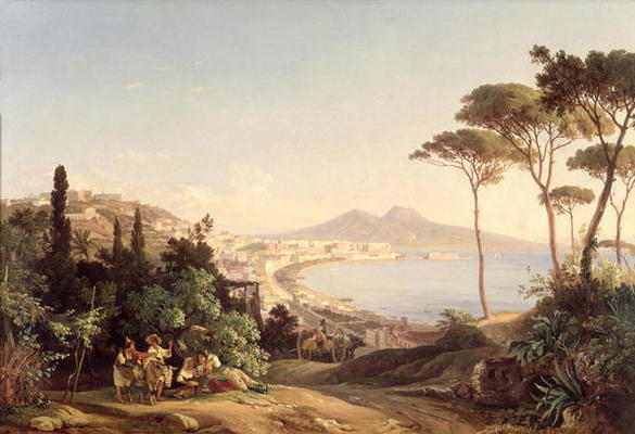 View of Naples, 1837/38 (oil on canvas) from Carl Wilhelm Götzloff