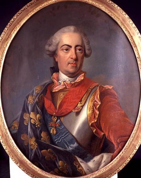 Portrait of King Louis XV (1710-74) of France, wearing the Order of the Golden Fleece from Carle van Loo