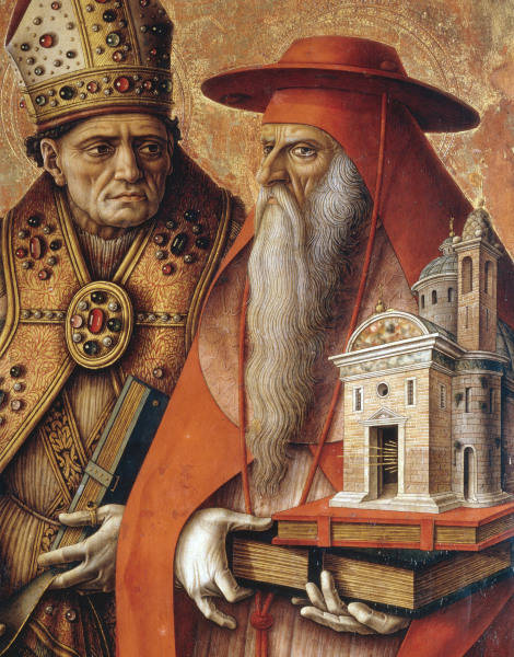 C.Crivelli, Hieronymus u.Augustinus from Carlo Crivelli