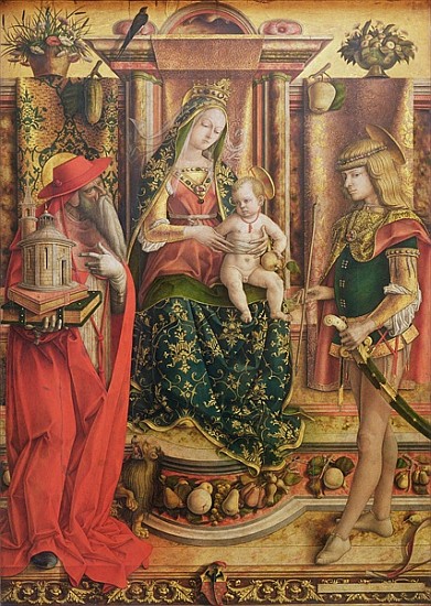La Madonna della Rondine, after 1490 (oil and egg tempera on wood) from Carlo Crivelli
