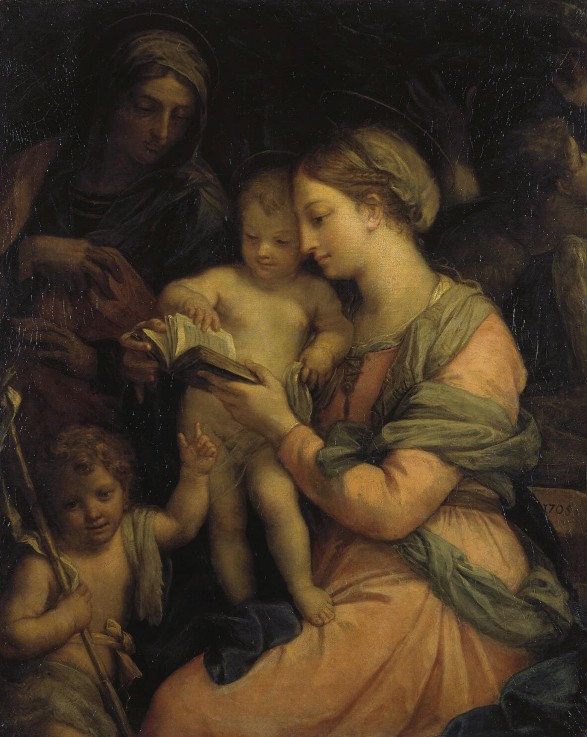 Madonna Teaching the Infant Christ Reading from Carlo Maratta