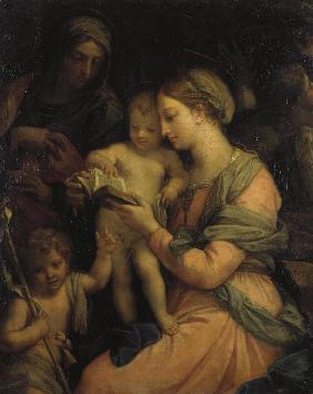 Madonna Teaching the Infant Christ Reading