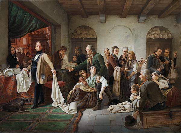 The Silesian Weavers from Carl Wilhelm Hübner