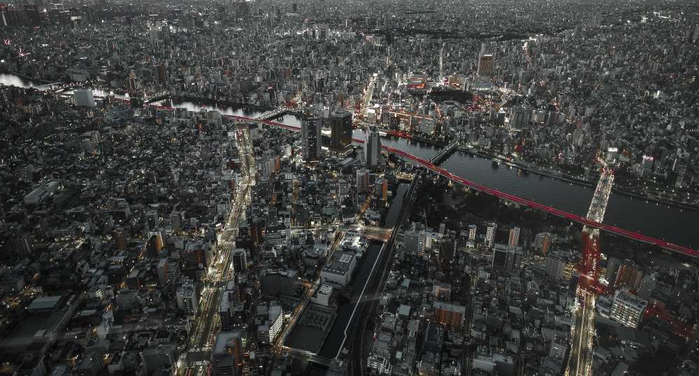 Red Line in the dark Tokyo. from Carmine Chiriaco