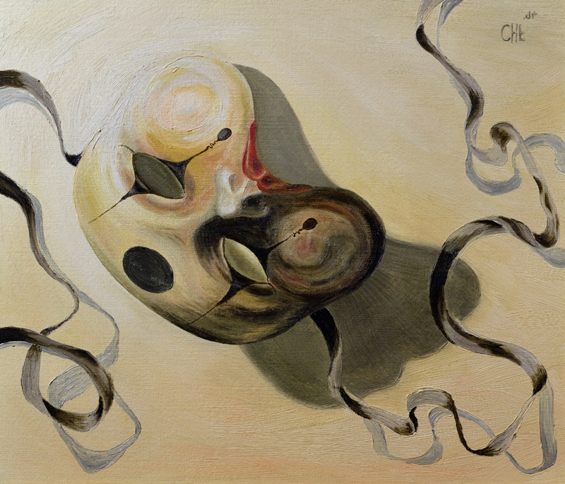 Carnival Mask I (oil on paper)  from Carolyn  Hubbard-Ford