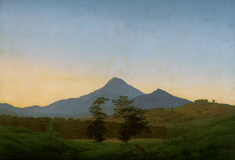 Bohemian landscape from Caspar David Friedrich