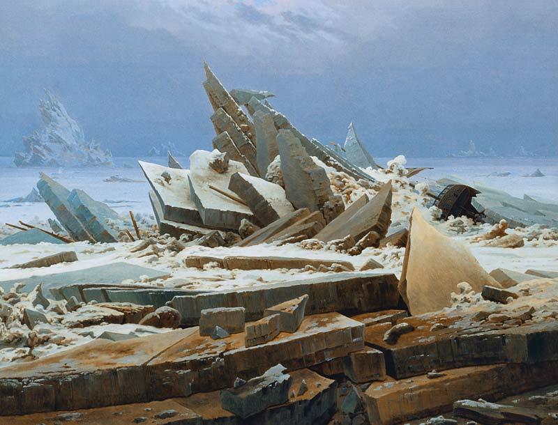 Das Eismeer oder Die verunglückte »Hoffnung« from Caspar David Friedrich