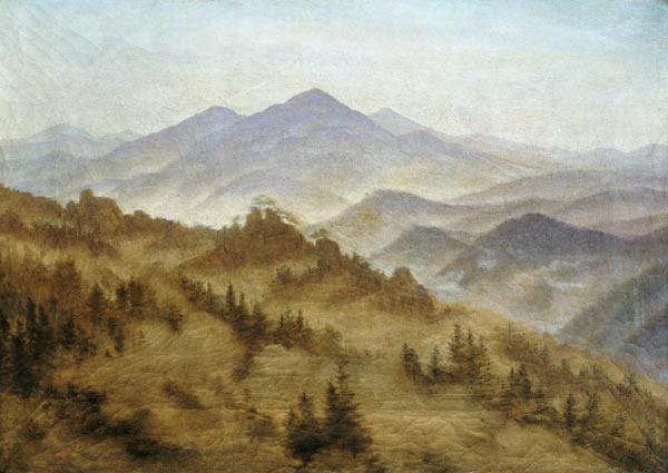 Landschaft mit dem Rosenberg in der böhmischen Schweiz. from Caspar David Friedrich