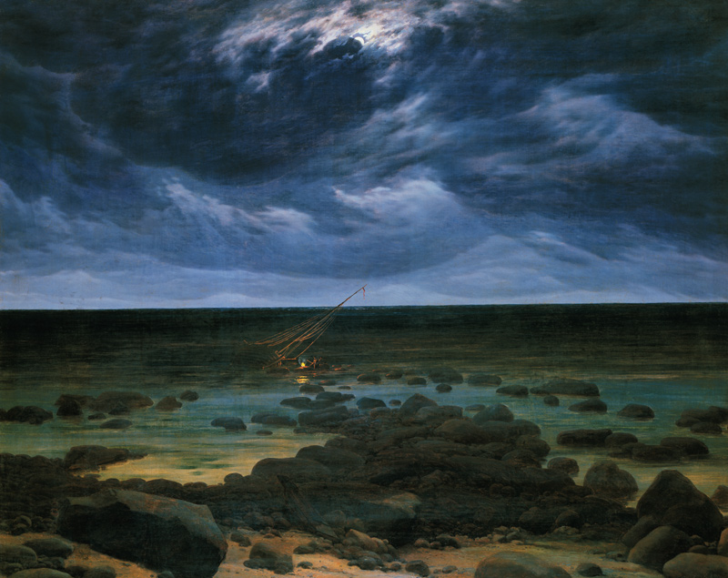 Meeresküste bei Mondschein from Caspar David Friedrich