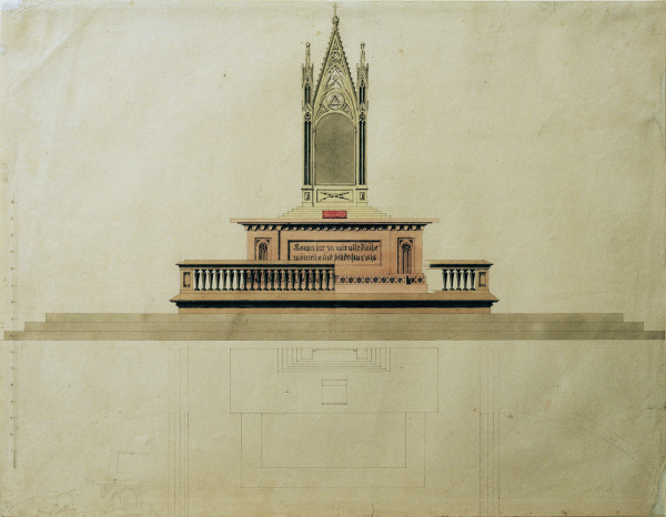 Sketch for an altar from Caspar David Friedrich