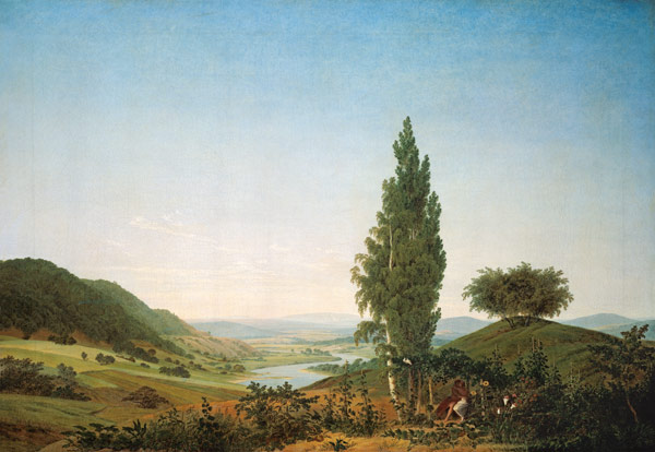 Der Sommer (Landschaft mit Liebespaar) from Caspar David Friedrich