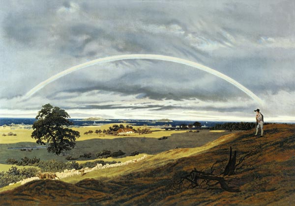 Landschaft mit dem Regenbogen from Caspar David Friedrich