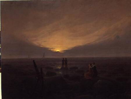Moon Rising Over the Sea from Caspar David Friedrich