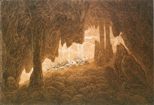 Skelette in der Tropfsteinhöhle from Caspar David Friedrich