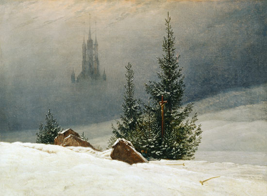 Winterlandschaft mit Kirche from Caspar David Friedrich