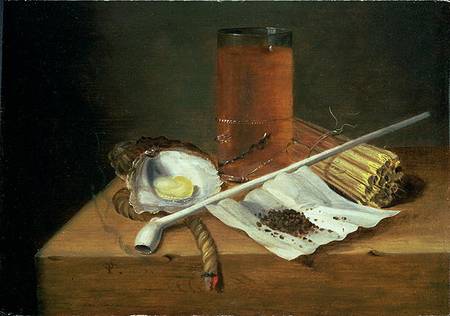 Still life with Smoking Requisites from Casparus Smits