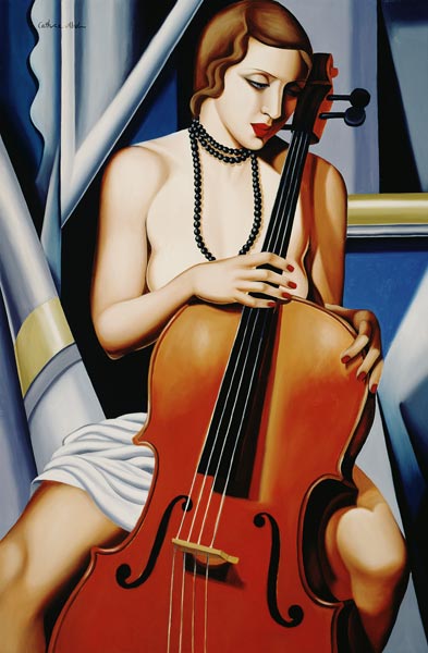 Woman with Cello from Catherine  Abel