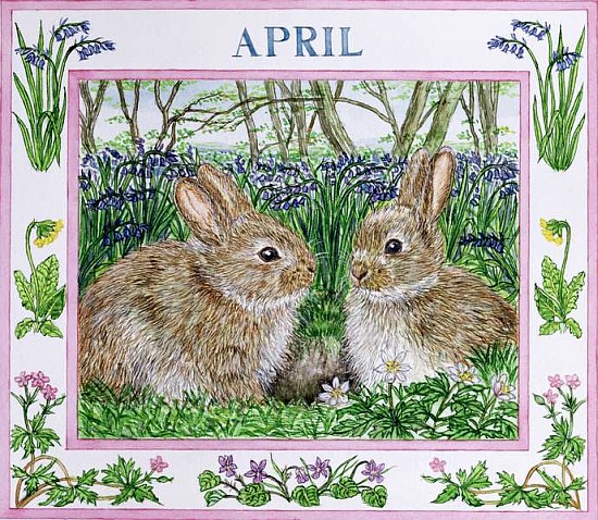 April (w/c on paper)  from Catherine  Bradbury