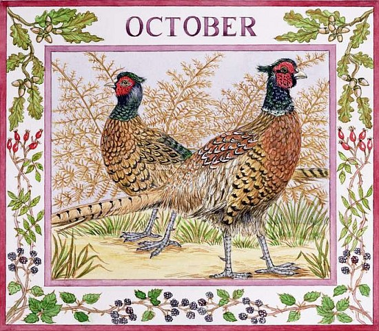 October (w/c on paper)  from Catherine  Bradbury